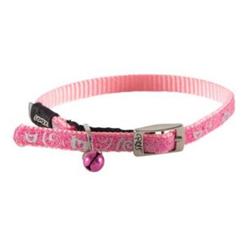 Rogz Catz Sparklecat Pin Buckle Cat Collar - Pink