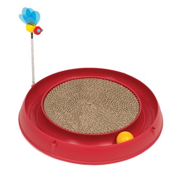 Catit Circuit Ball Toy with Scratch Pad for Cats