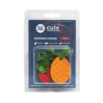 Absolute Pets Wooden Chew Fruit