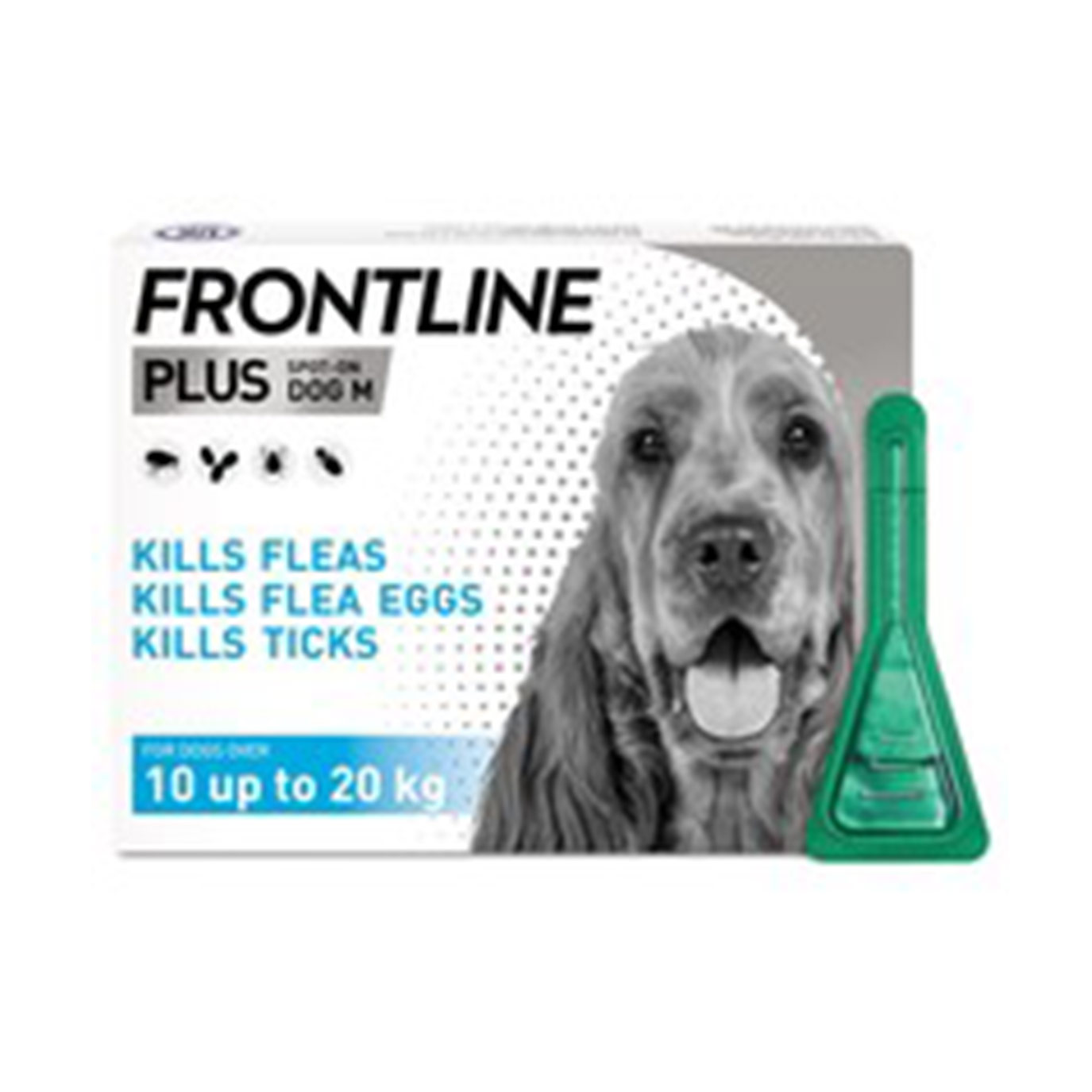 Frontline Plus Dog Tick & Flea (1020kg) Medium (3 x Pipettes
