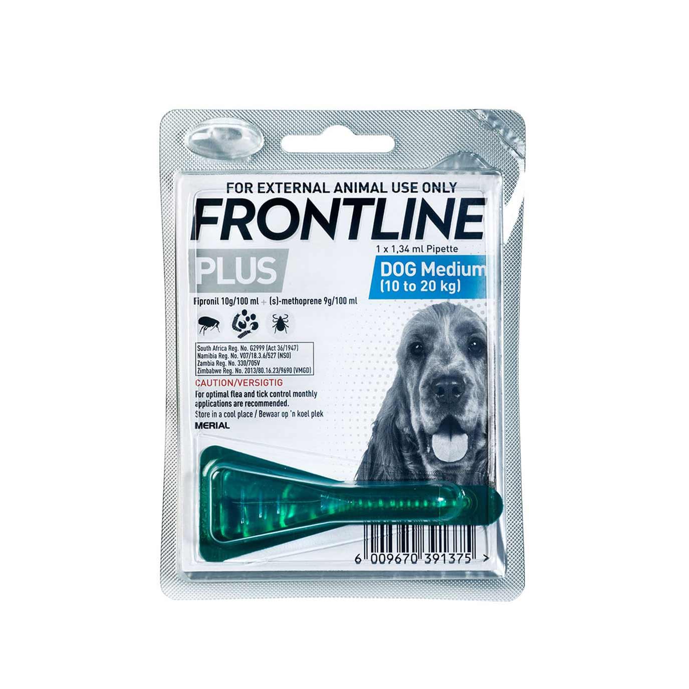 Frontline Plus Dog Tick & Flea (1020kg) Medium (Singles) Absolute Pets