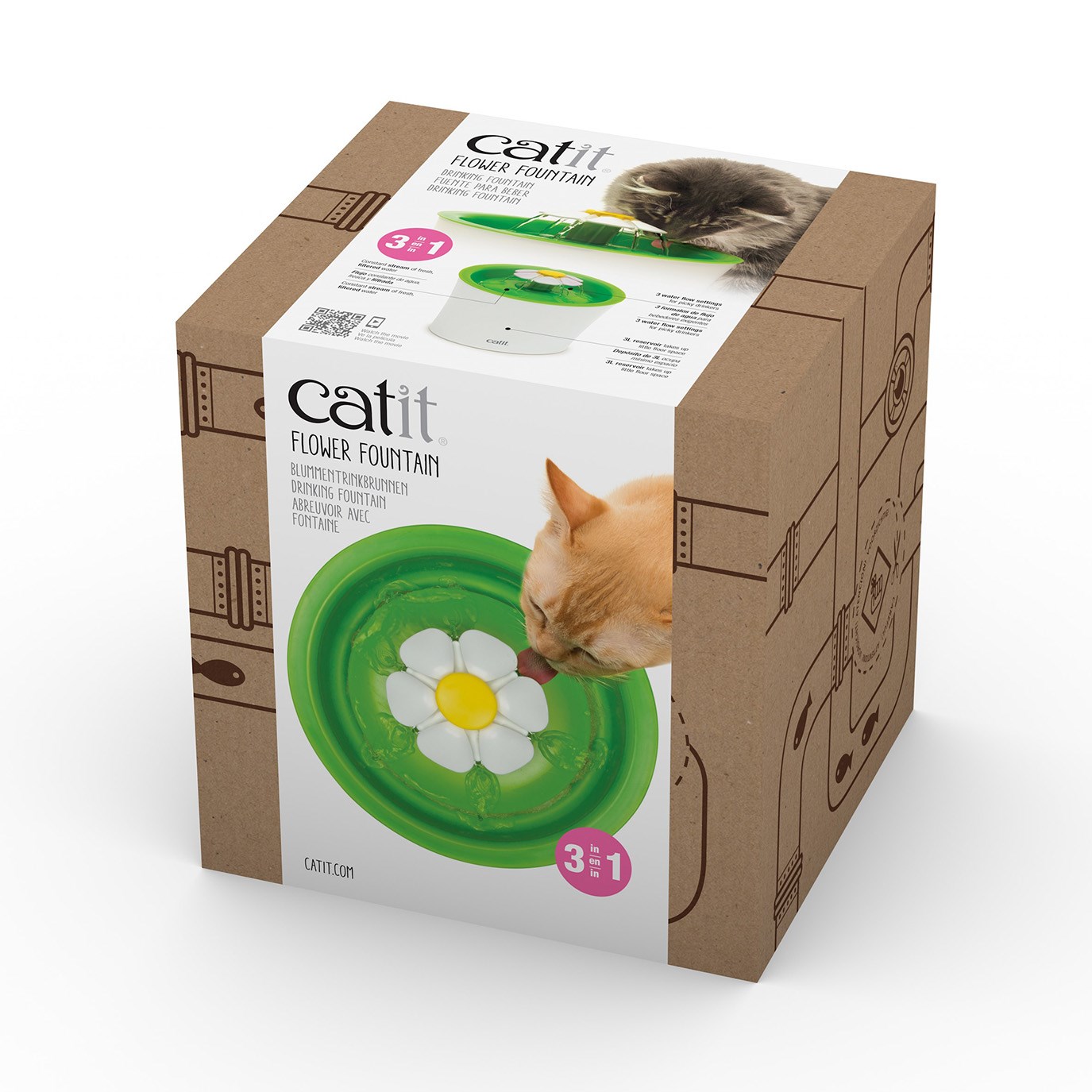 CatIt Flower Drinking Fountain 3L Absolute Pets