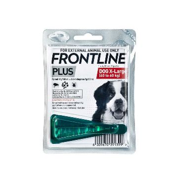 Frontline Plus Dog Tick & Flea (40-60kg) X-Large (Singles)