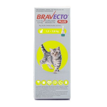 Bravecto Plus Cat Spot-on 1.2 - 2.8 kg