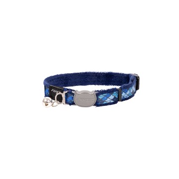 Rogz FashionCat Safety Collar - Amphibian Blue