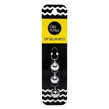 Olly &amp; Max Cat Collar Bells 3PK (Silver)