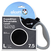 Alcott Expedition Retractable Lead Extra Length (Black) - Packaged
