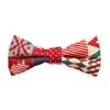 Dog's Life Festive Patchwork Bow-tie (Red)