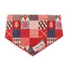 Dog's Life Festive Patchwork Bandana (Red)