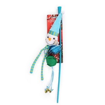 All For Paws Snow Man Cat Wand