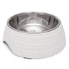 Olly & Max Ridge Dog Bowl (Light Grey)