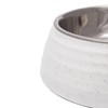 Olly & Max Ridge Dog Bowl (Light Grey)