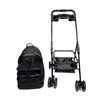 Olly & Max Pet Stroller with Detachable Carrier (Black)