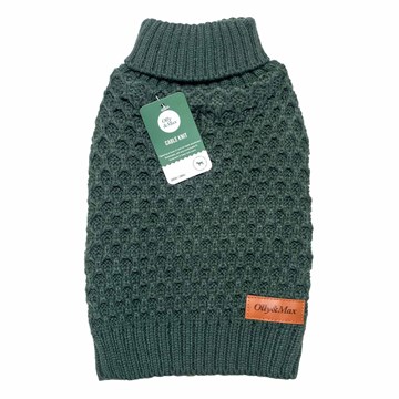 Olly & Max Sweater Honeycomb Cable (Green)