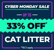 Cyber Monday 2023 - Save up to 33% on Cat Litter 