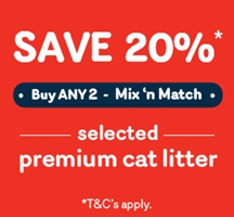 Cat litter – buy 2, save 20%