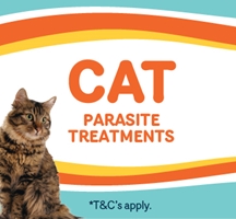 Tick, Flea & Dewormer promotion Cats