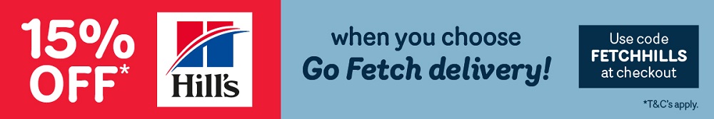 Save on Hill's with Go Fetch!