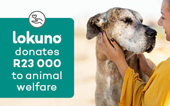 Lokuno donates R23 000 to animal welfare.